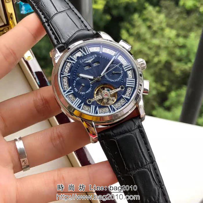 LONGINES浪琴 多功能新品 精品男士腕表 WSS0358